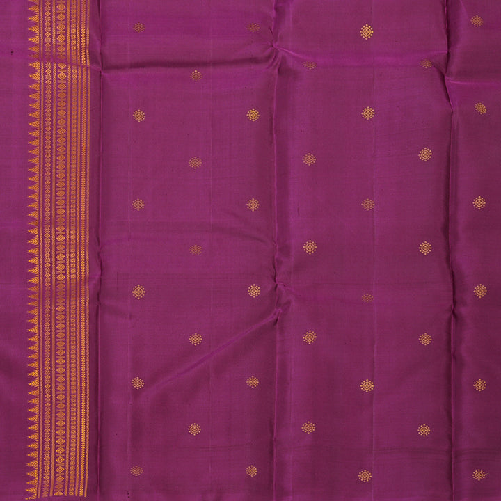 Hayagrivas Handloom Pure Kanjivaram Silk Saree in Radiant Purple KBE373E2-1