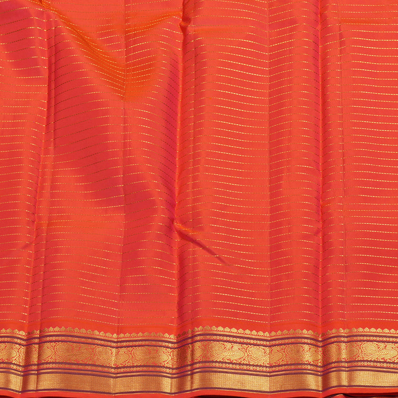 Hayagrivas Handloom Kanjivaram Silk Saree in Bright Blue KBE376E1-7