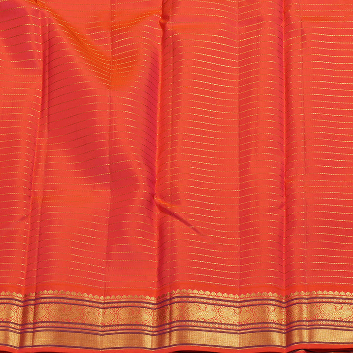 Hayagrivas Handloom Kanjivaram Silk Saree in Bright Blue KBE376E1-7