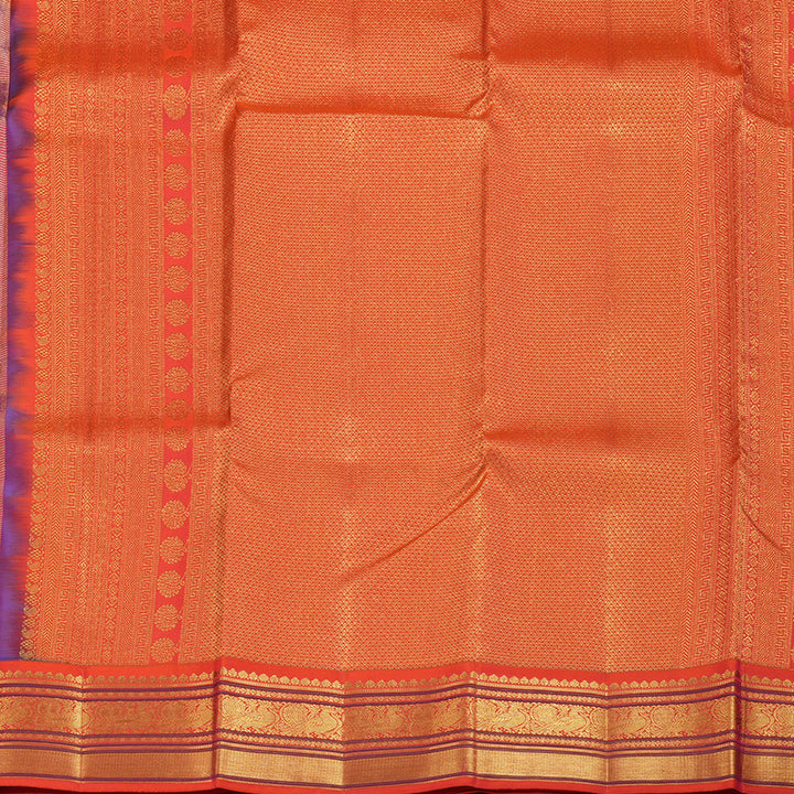 Hayagrivas Handloom Kanjivaram Silk Saree in Bright Blue KBE376E1-7