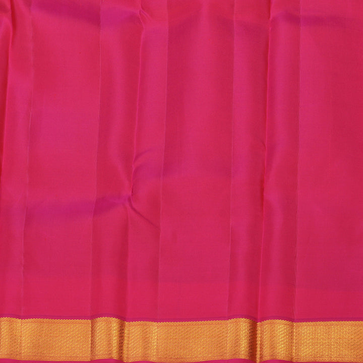 Hayagrivas Handloom Pure Kanjivaram Silk Saree in Eye-catching Bottle Green KBE376E11-3