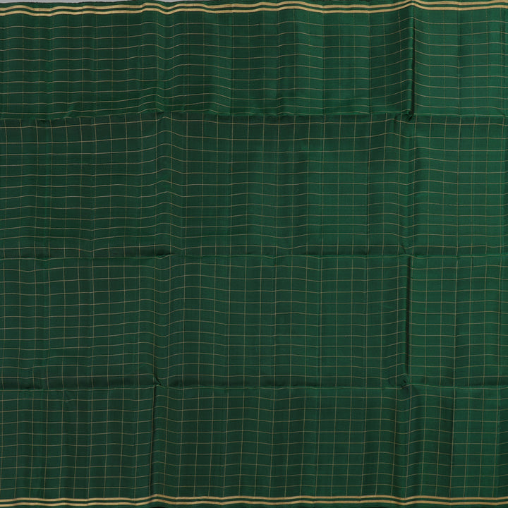 Hayagrivas Handloom Soft Silk Saree in Captivating Bottle Green KBE377E1-4