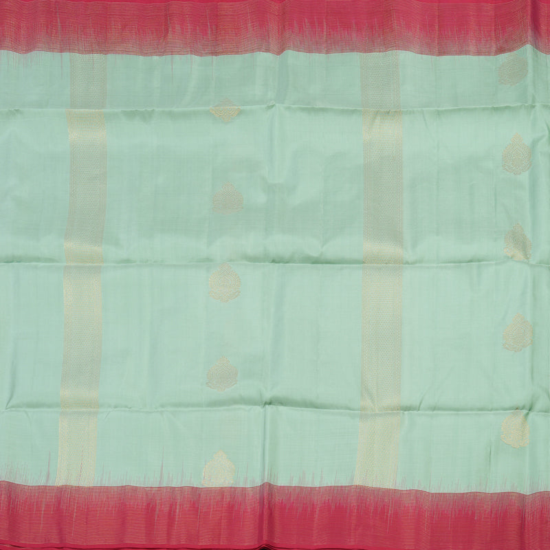 Hayagrivas Handloom Soft Silk Saree in Tranquil Sea Blue KBE377E14-3