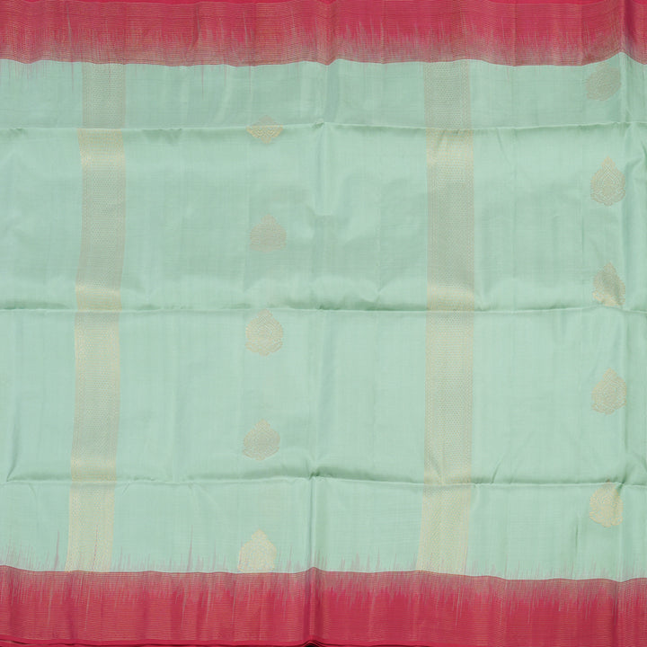 Hayagrivas Handloom Soft Silk Saree in Tranquil Sea Blue KBE377E14-3