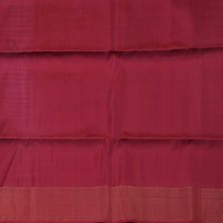 Hayagrivas Handloom Blue-Green Soft Silk Saree with Red Border KBE377E14-4