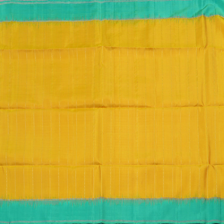 Hayagrivas Handloom Soft Silk Saree in Sunlit Yellow KBE377E2-3