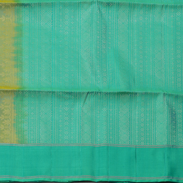 Hayagrivas Handloom Soft Silk Saree in Sunlit Yellow KBE377E2-3