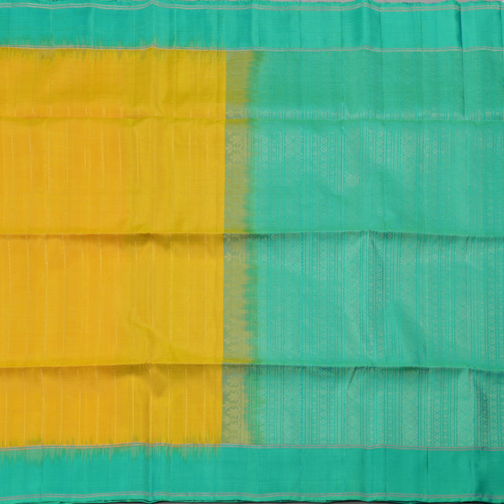 Hayagrivas Handloom Soft Silk Saree in Sunlit Yellow KBE377E2-3