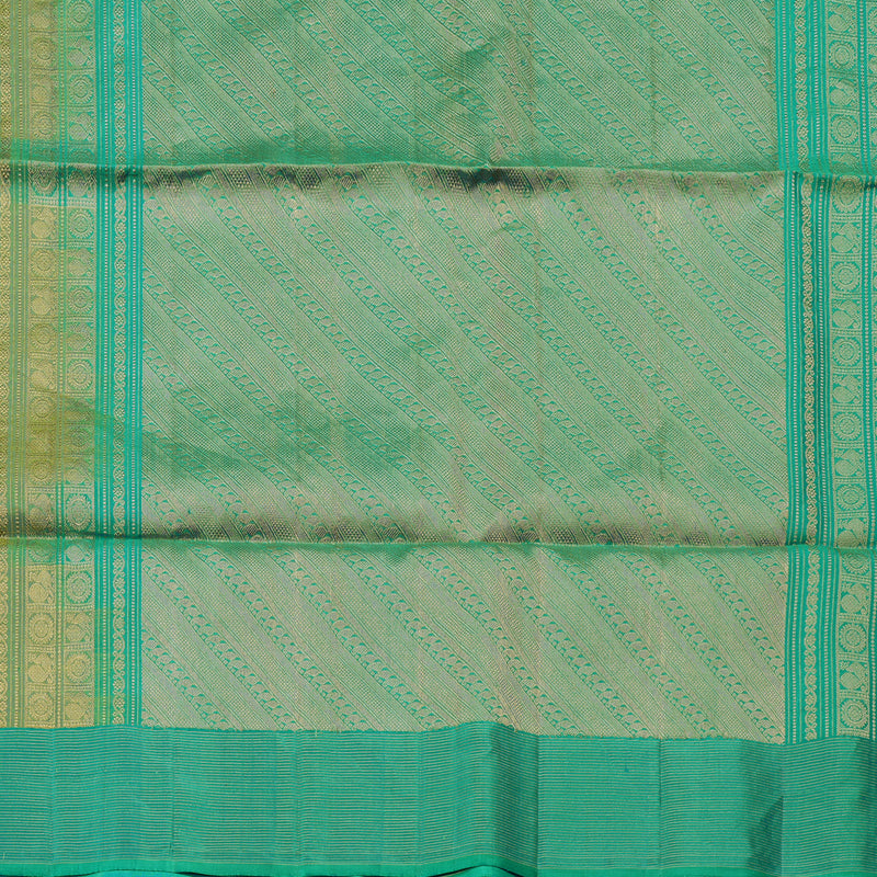 Hayagrivas Handloom Soft Silk Saree in Stylish Mustard Yellow KBE377E2-4