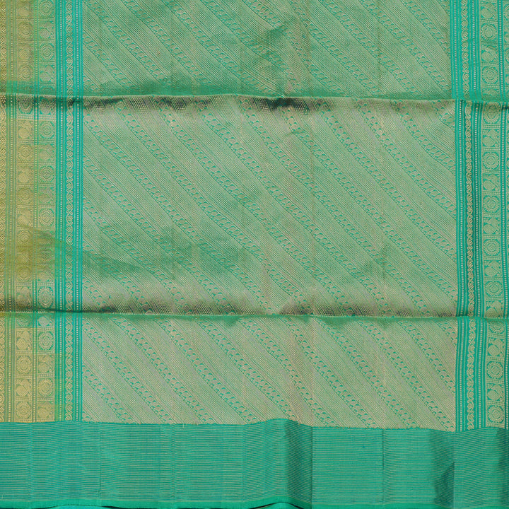 Hayagrivas Handloom Soft Silk Saree in Stylish Mustard Yellow KBE377E2-4
