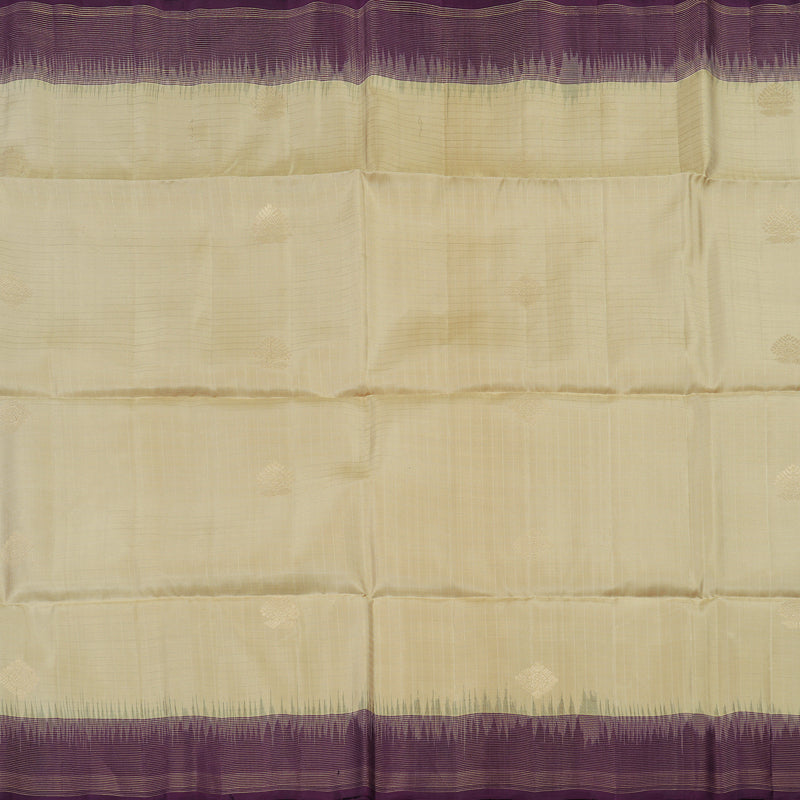 Hayagrivas Handloom Soft Silk Saree in Breezy Half White KBE377E9-3