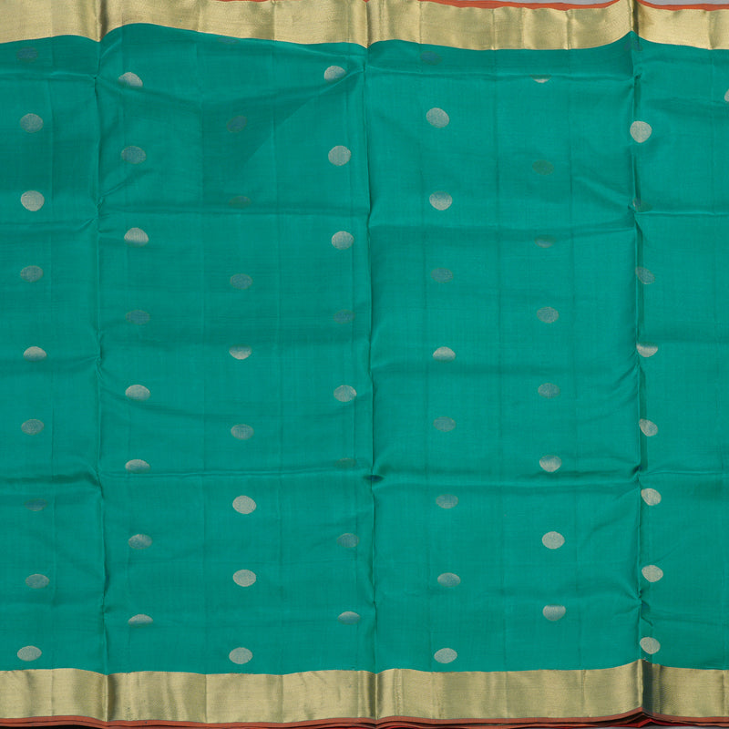 Hayagrivas Handloom Soft Silk Saree in Ethereal Sea Blue KBE379E1-1