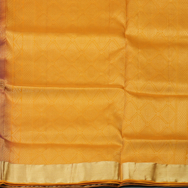 Hayagrivas Handloom Pure Soft Silk Saree in Dark Purple with Mustard Yellow KBE379E1-12