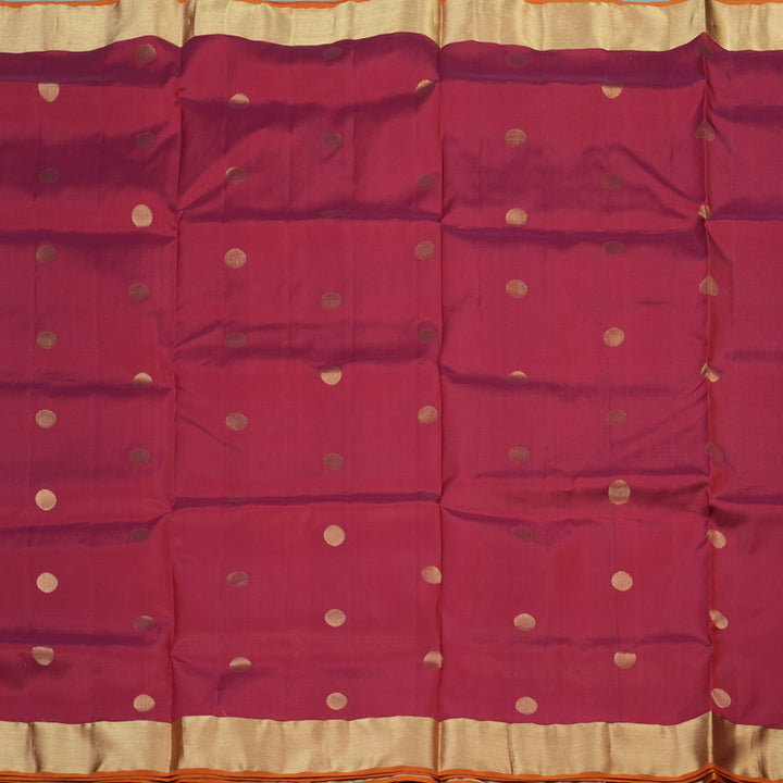 Hayagrivas Handloom Soft Silk Saree in Majestic Maroon KBE379E1-15