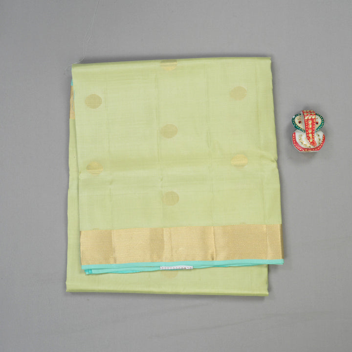 Hayagrivas Handloom Soft Silk Saree in Graceful Light Elaichi Green KBE379E1-4
