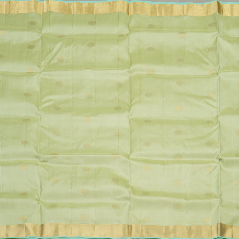 Hayagrivas Handloom Soft Silk Saree in Graceful Light Elaichi Green KBE379E1-4