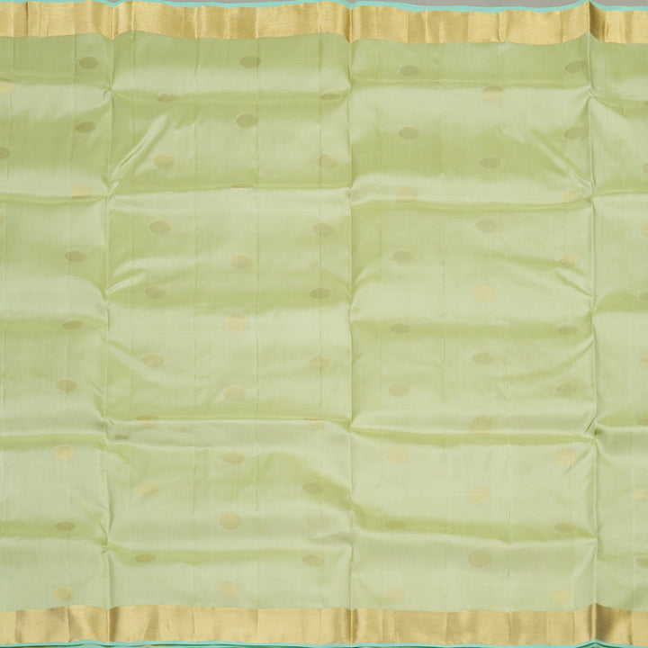 Hayagrivas Handloom Soft Silk Saree in Graceful Light Elaichi Green KBE379E1-4