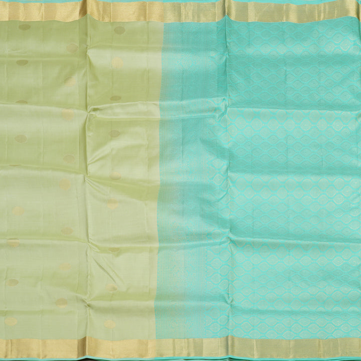 Hayagrivas Handloom Soft Silk Saree in Graceful Light Elaichi Green KBE379E1-4
