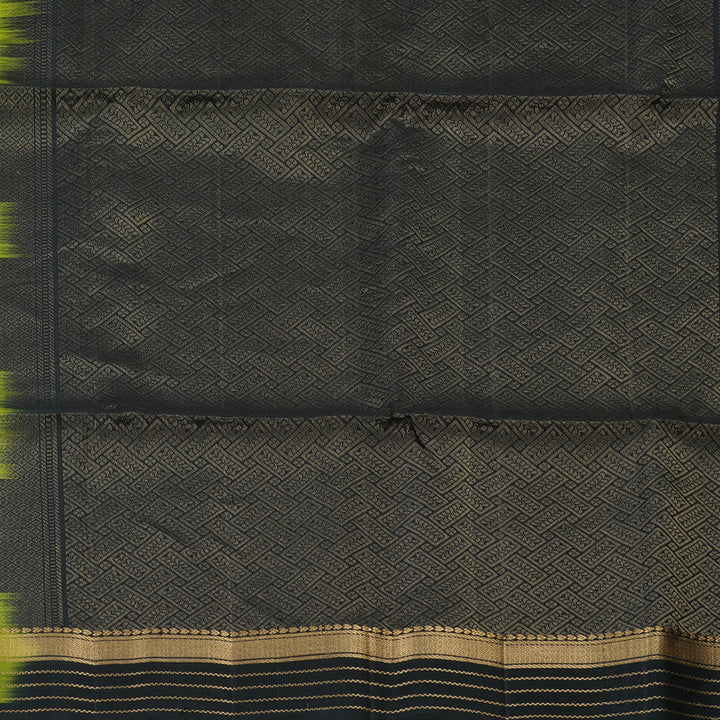 Hayagrivas Handloom Soft Silk Saree in Refreshing Olive Green KBE379E5-1