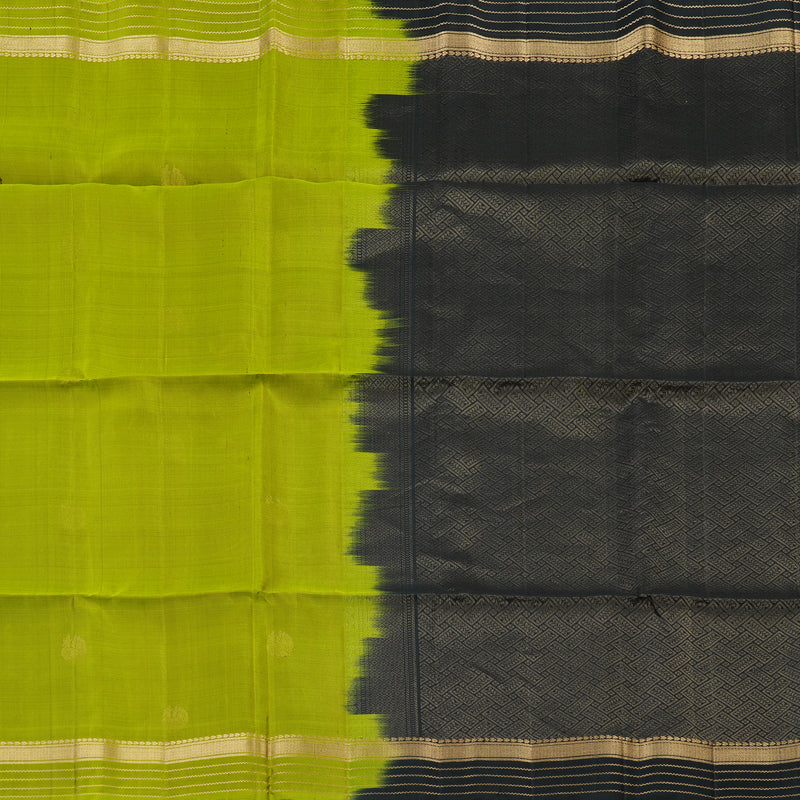 Hayagrivas Handloom Soft Silk Saree in Refreshing Olive Green KBE379E5-1