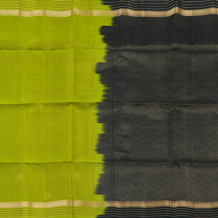 Hayagrivas Handloom Soft Silk Saree in Refreshing Olive Green KBE379E5-1
