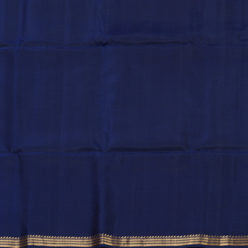 Hayagrivas Handloom Soft Silk Saree in Vintage Dark Blue KBE379E5-6