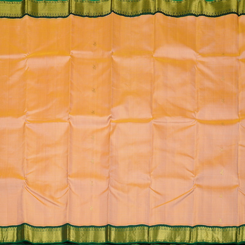 Hayagrivas Handloom Kanjivaram Silk Saree in Elegant Peach KBE37D4-1