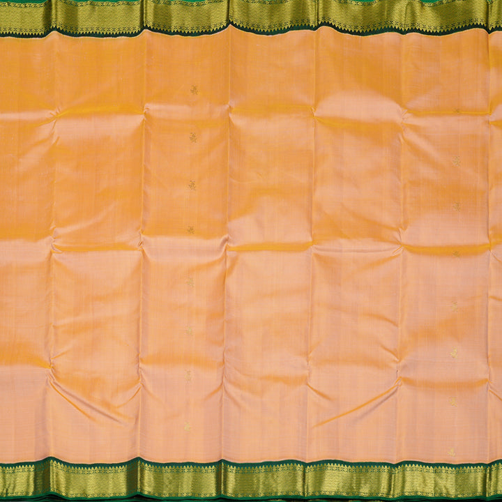 Hayagrivas Handloom Kanjivaram Silk Saree in Elegant Peach KBE37D4-1