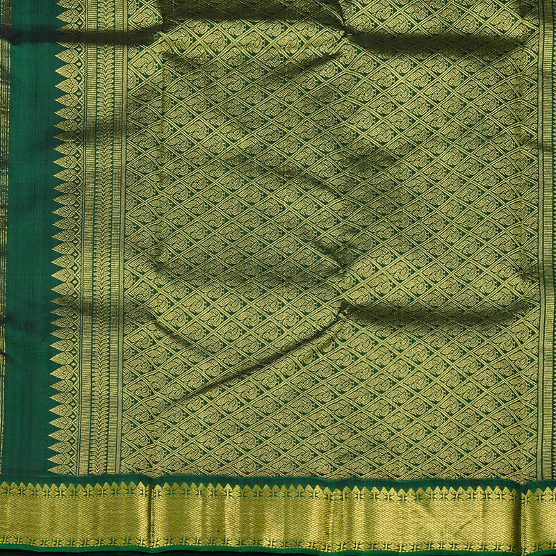 Hayagrivas Handloom Kanjivaram Silk Saree in Elegant Peach KBE37D4-1