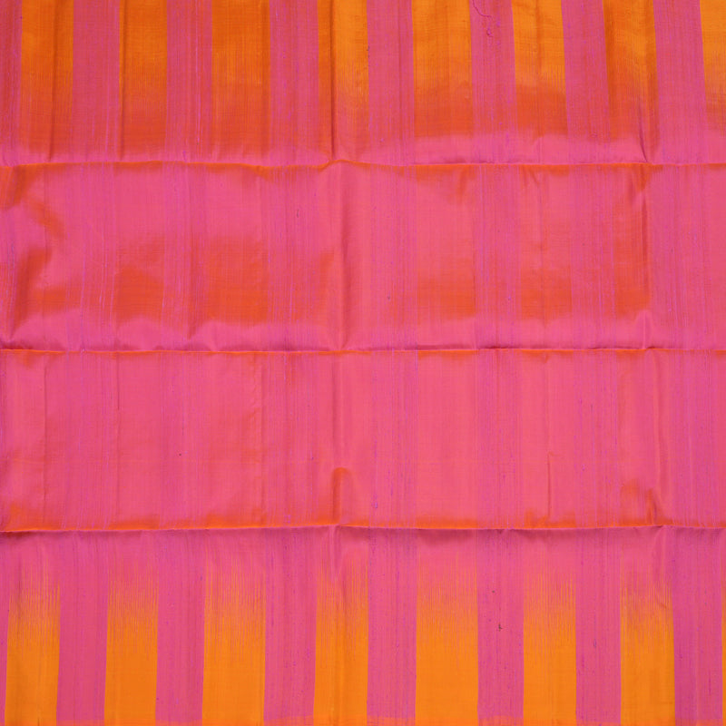 Hayagrivas Pure Soft Silk Saree in Vibrant Pink with Orange KBE380E1-1