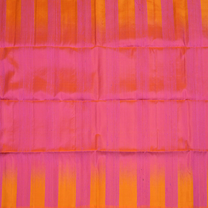 Hayagrivas Pure Soft Silk Saree in Vibrant Pink with Orange KBE380E1-1