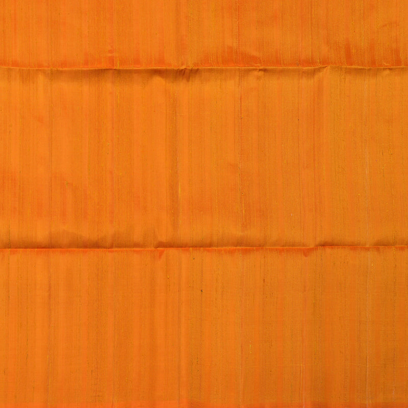 Hayagrivas Handloom Kanjivaram soft silk saree in Orangish pink with manga yellow KBE380E1-10