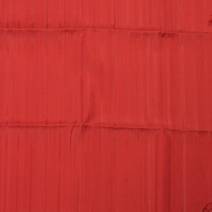 Hayagrivas Handloom kanjivaram soft silk saree in Mango yellow with maroon KBE380E1-39