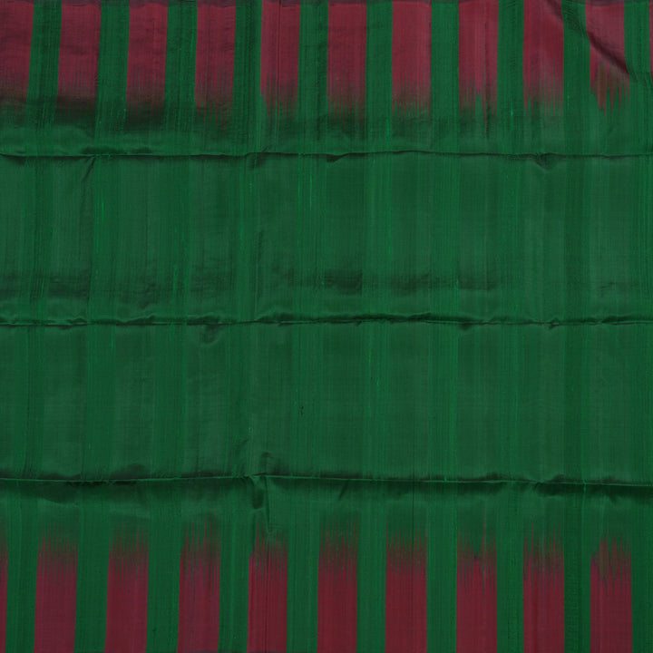 Hayagrivas Handloom Soft Silk Saree in Magnetic Bottle Green KBE380E1-7