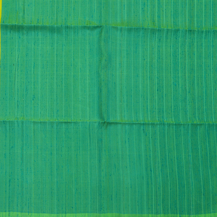Hayagrivas Pure Soft Silk Saree in Neon Yellow with Pastel green KBE380E3-11