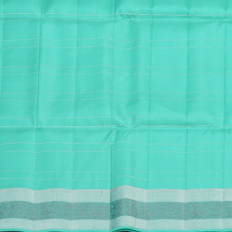 Hayagrivas Handloom Kanjivaram soft silk saree in Sky blue KBE383E2-4