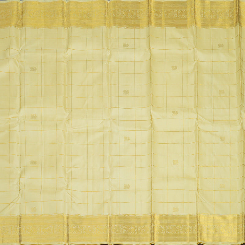 Hayagrivas Handloom Pure Kanjivaram Silk Saree in Graceful Sandal KBE384E15-2