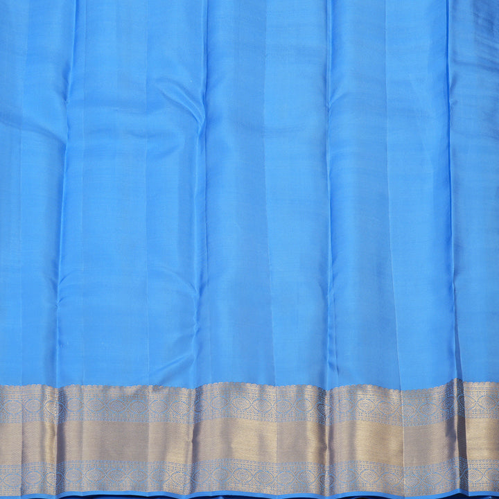 Hayagrivas Handloom Pure Kanjivaram Silk Saree in Ethereal Sky Blue KBE384E21-1