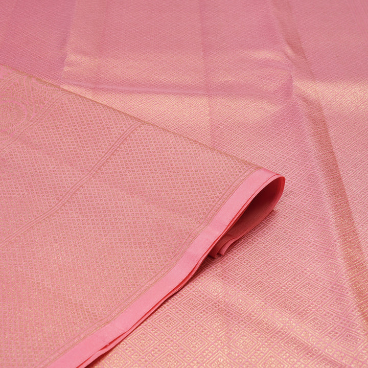 Hayagrivas Handloom Pure Kanjivaram Silk Saree in Charming Baby Pink KBE385E1-12