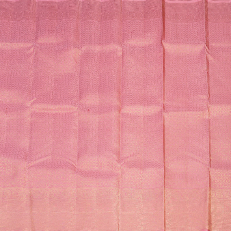 Hayagrivas Handloom Pure Kanjivaram Silk Saree in Charming Baby Pink KBE385E1-12
