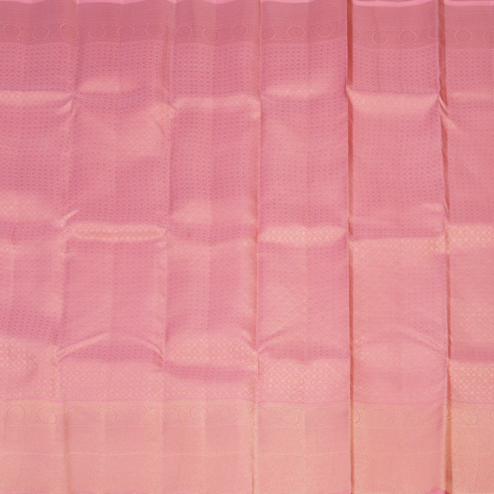 Hayagrivas Handloom Pure Kanjivaram Silk Saree in Charming Baby Pink KBE385E1-12