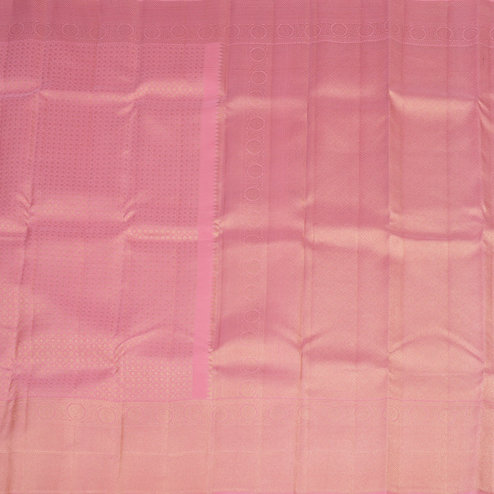 Hayagrivas Handloom Pure Kanjivaram Silk Saree in Charming Baby Pink KBE385E1-12