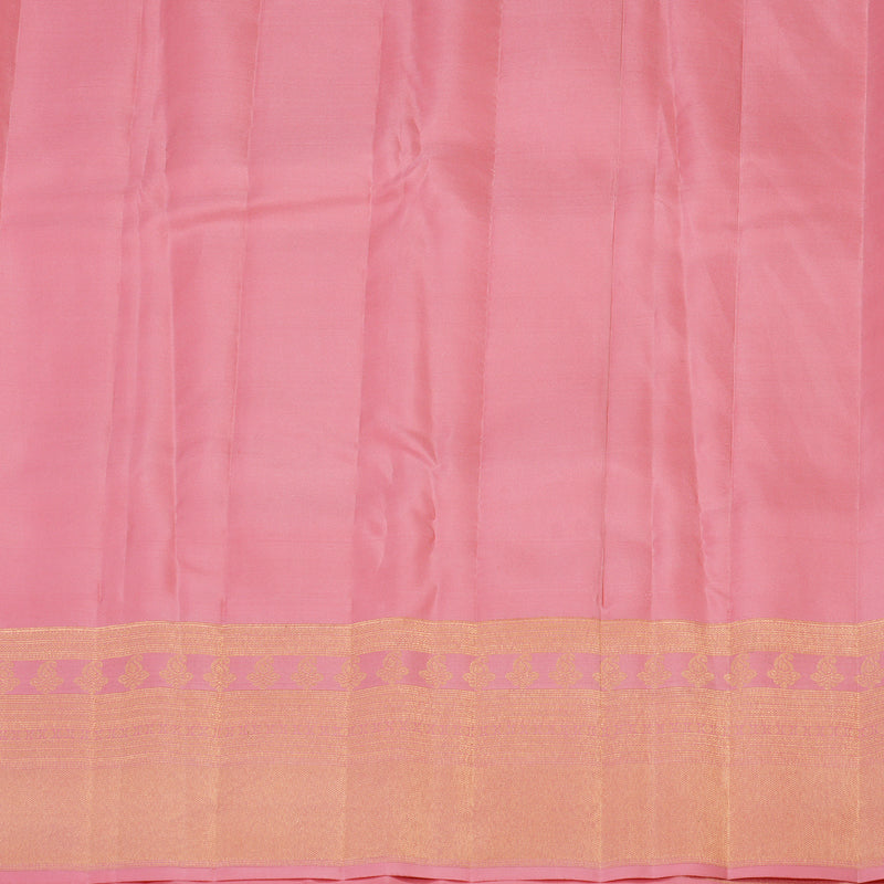 Hayagrivas Handloom Pure Kanjivaram Silk Saree in Graceful Peach Pink KBE385E1-13