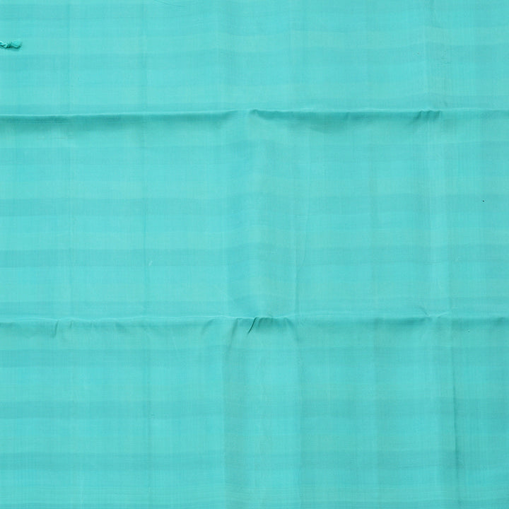 Hayagrivas Pure Soft Silk Saree in Multicolour Checks with Sky Blue Borderless KBE387E3-1