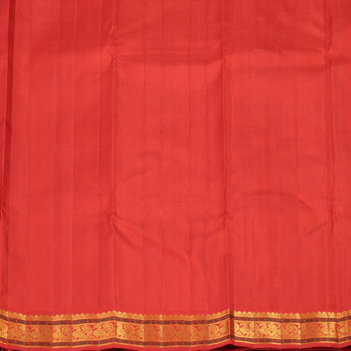 Hayagrivas Handloom Exemplary Kanchana Brown With Red Kanjivaram Silk Saree KBE395E7-1