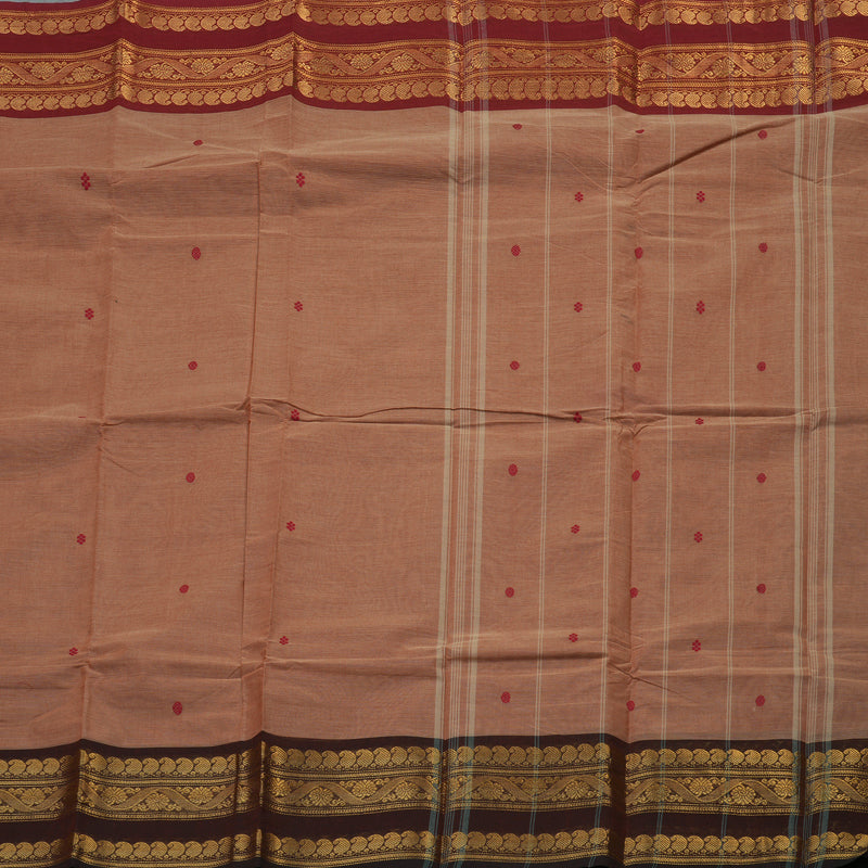 Hayagrivas Handloom Ganga Jamuna Pure Cotton Saree in Onion Pink KBE396E10-20