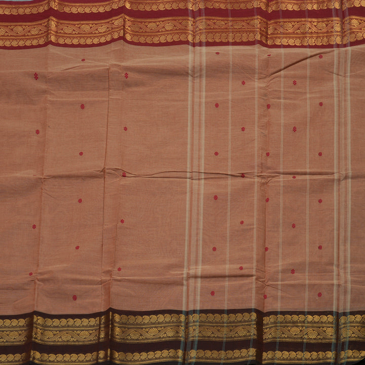 Hayagrivas Handloom Ganga Jamuna Pure Cotton Saree in Onion Pink KBE396E10-20