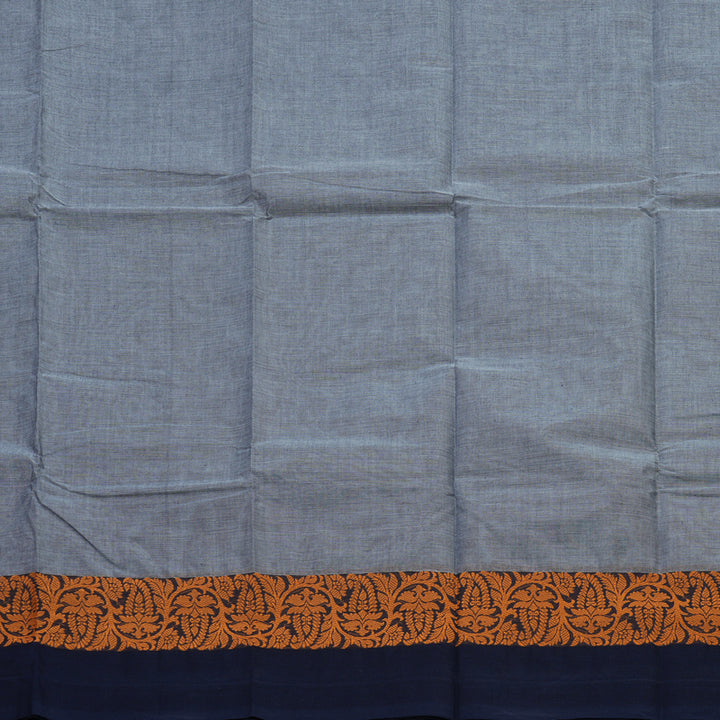 Hayagrivas Handloom Pure Cotton Saree in Lovely Grey KBE396E10-23