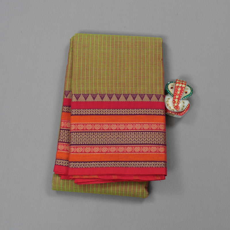 Hayagrivas Handloom Pure Cotton Saree in Dramatic Mandhalir KBE396E2-35