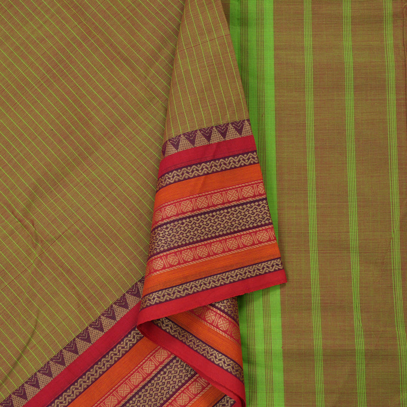 Hayagrivas Handloom Pure Cotton Saree in Dramatic Mandhalir KBE396E2-35